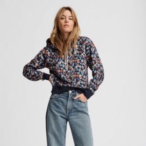 rag & bone floral hoodie
